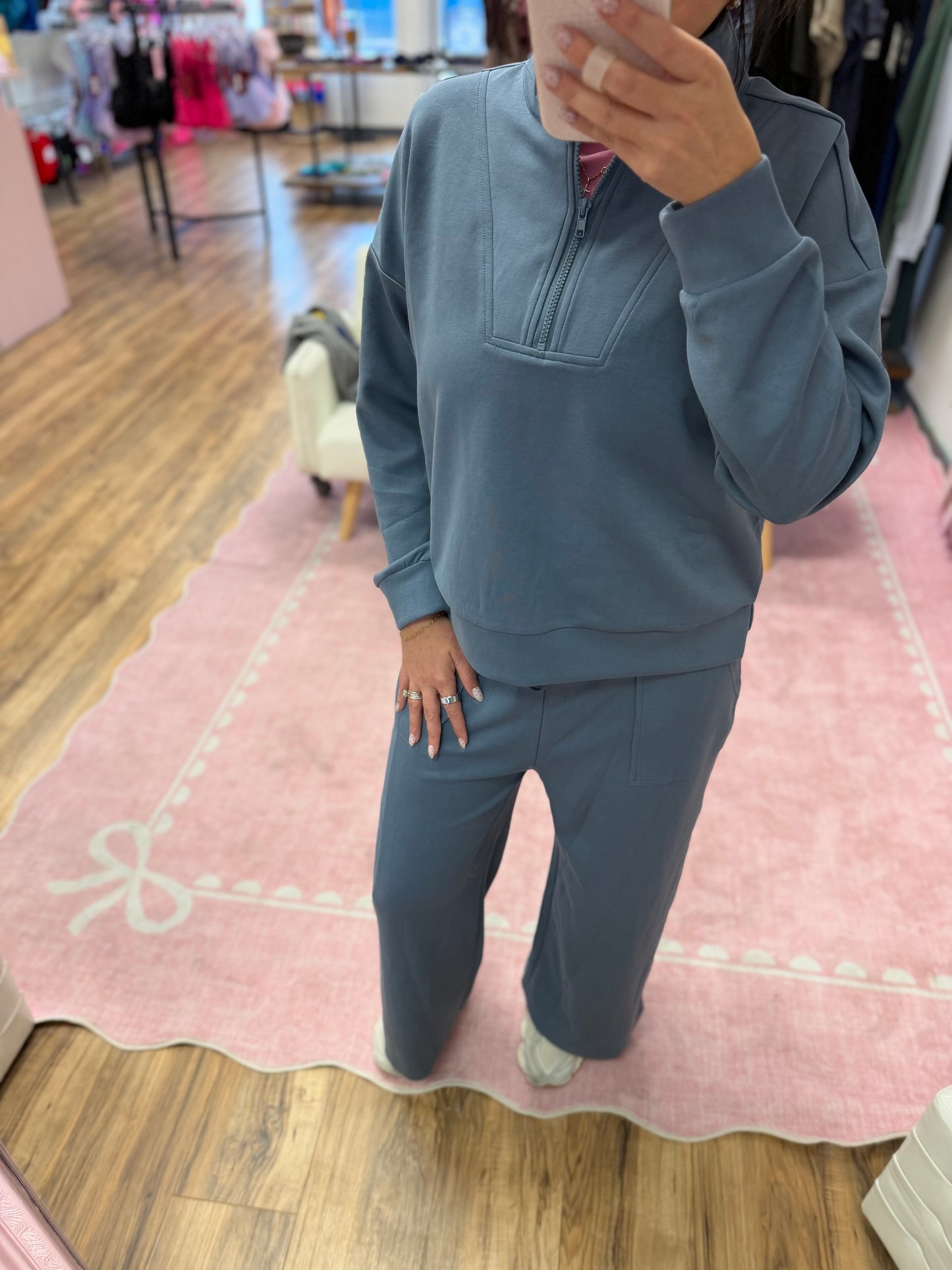 Half Zip Pullover Set