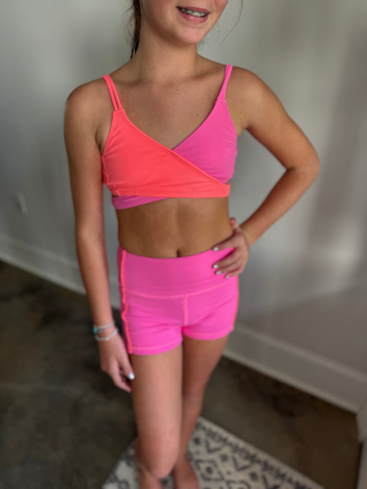 2-Tone Wrap Top