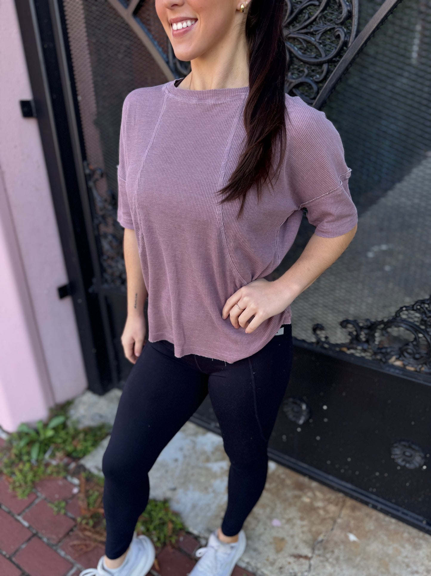 Waffle short sleeve