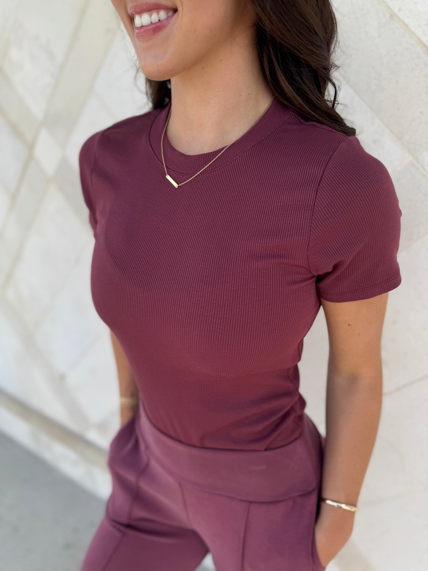 Micro Ribbed Top