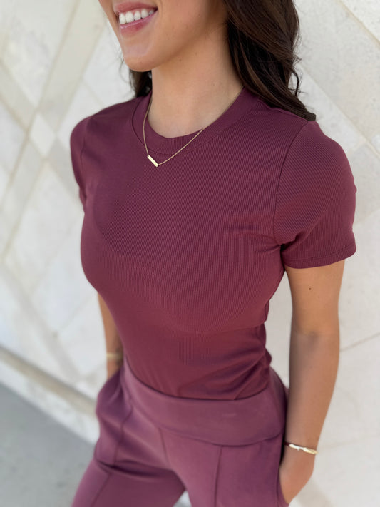 Micro Ribbed Top