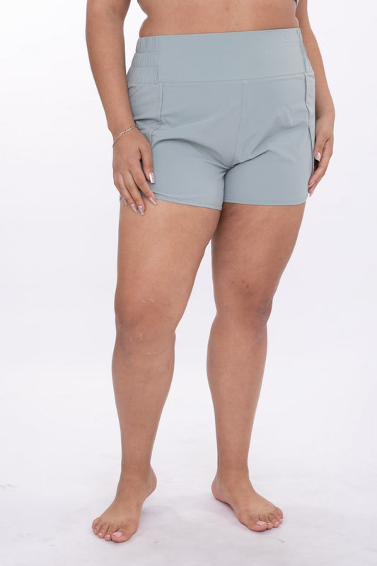 Curvy Split Shorts